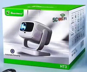Проектор мультимедийный Smartbarry HT3, поворотный 180 градусов, 5G, WI-FI, 8K