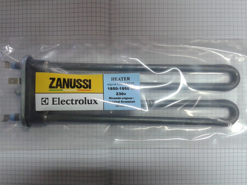 Тэн стиральной машины Zanussi \ Electrolux 1950W 234mm узкий фланец - фото 2 - id-p35559125