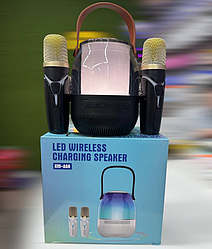 Музыкальная колонка с 2-мя микрофонами XM-A68 (Черный, бежевый, зеленый, голубой)