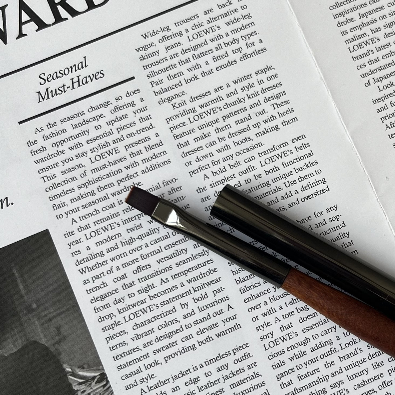 Кисть для геля с колпачком (прямая)