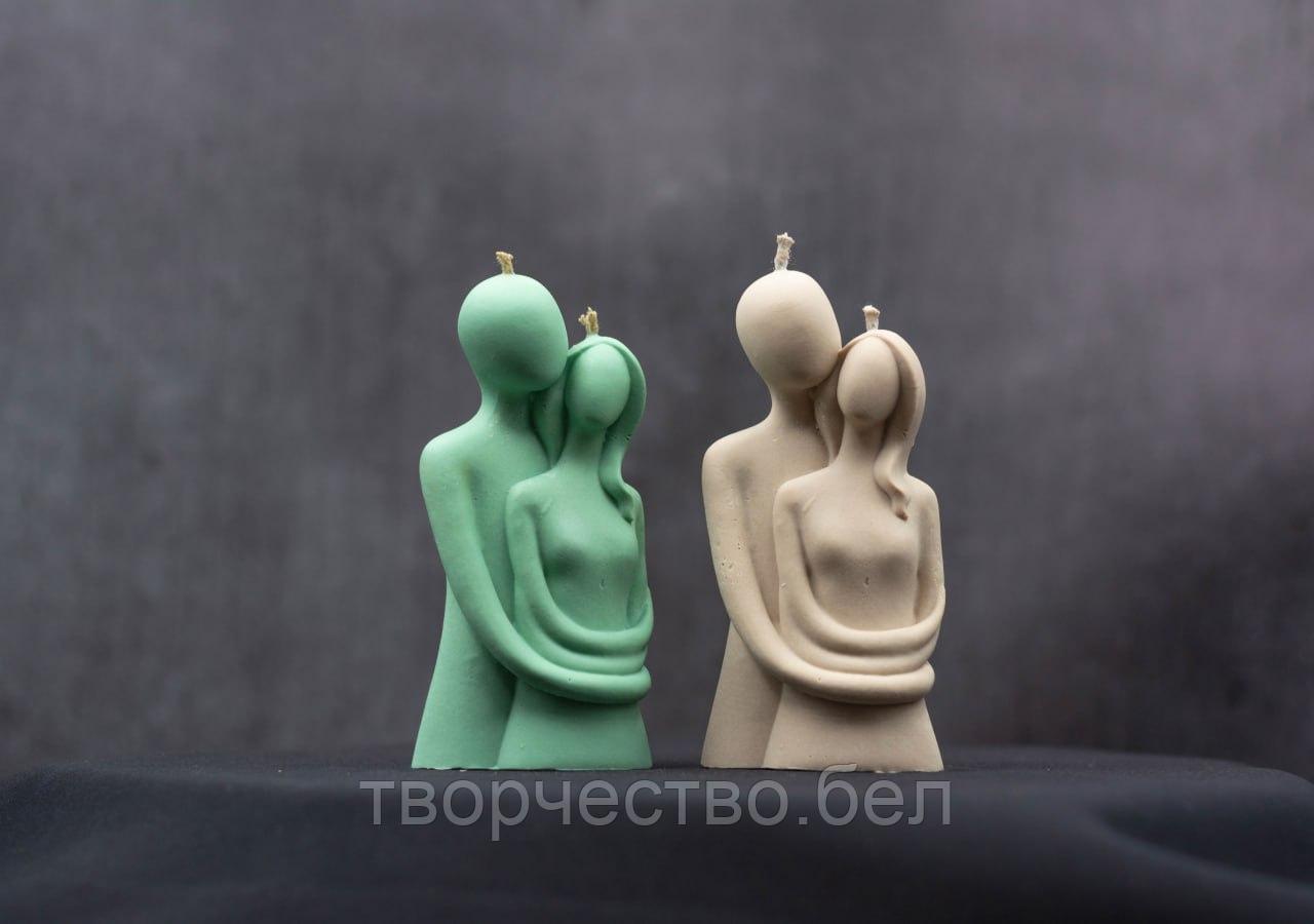 Сердцем к сердцу Силиконовая форма для свечи,1 шт