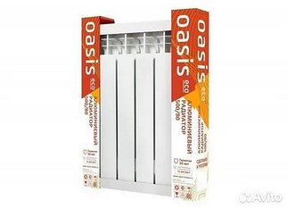 Радиатор OASIS ECO 500/80 алюминиевый РФ 4 секции/уп