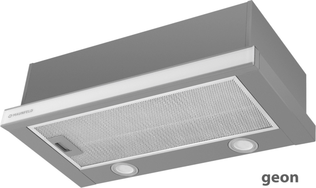 Кухонная вытяжка MAUNFELD VSQ 60 (нержавеющая сталь/белое стекло)
