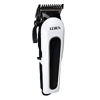 LEBEN Машинка для стрижки аккумуляторная, 3,7 В Li-Ion 2200 мАч, 220 В, 50Гц, 0.8 А 4 Вт