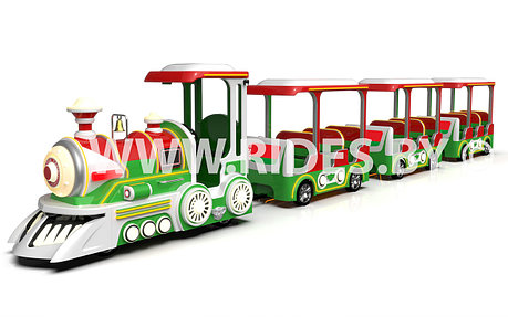 Аттракцион Электрический паровозик с крышей для ТЦ и парков, фото 2