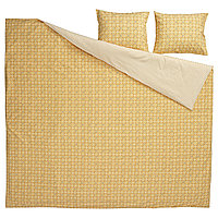 Комплект постельного белья 2 сп IKEA ХАМНСЕНАП пододеяльник 2 наволочки 200x200/50x60 см