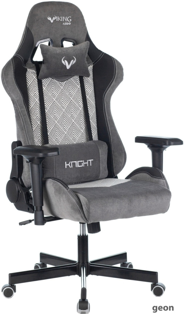 Кресло Бюрократ Viking 7 Knight Fabric (серый)