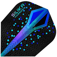 Оперения для дротиков Harrows Silika Colourshift No.6 (черный/синий) (арт. HF5135)