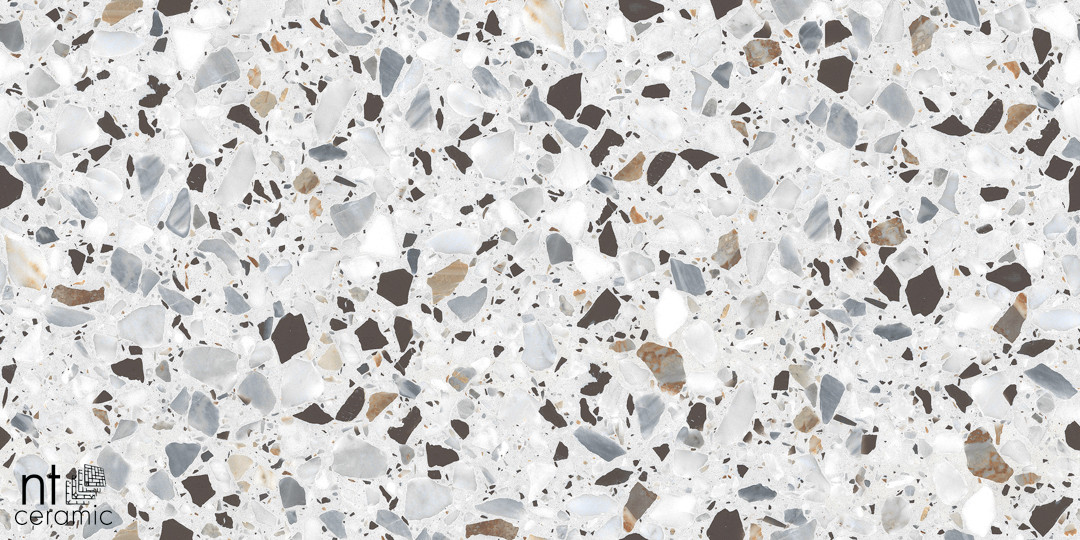 Керамогранит NT Ceramic Terrazzo White  600x1200 матовая