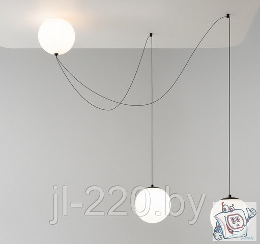 Светильник подвесной Maytoni Modern Twins MOD427PL-L30B3K1, IP20, черный, белый