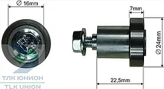 Ролик сдвижной крыши Sesam, 24х7 мм, Bozamet 68.S.009