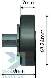 Ролик сдвижной крыши, 24х7 мм, Bozamet 68.SEKO.020