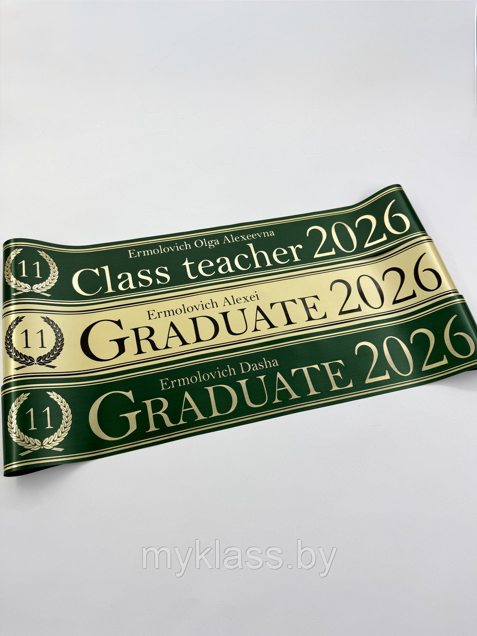 Выпускные ленты. Дизайн №96 (Цвет на выбор)
