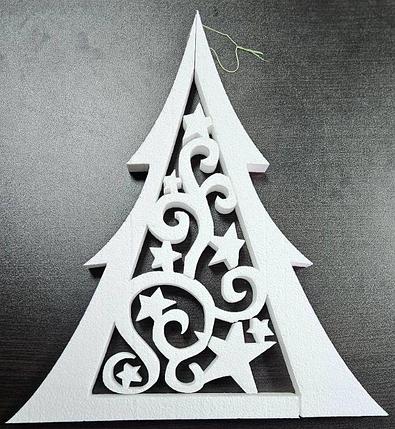 Новогодняя елка, украшение из пенопласта, фото 2