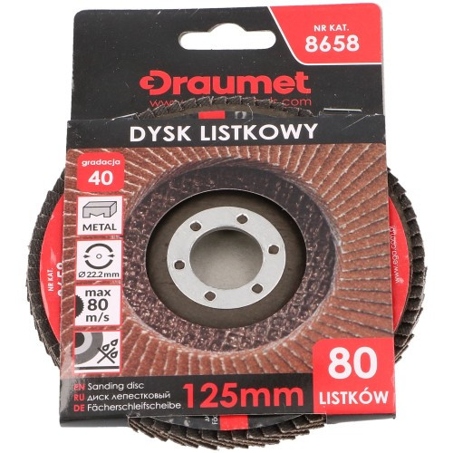 Диск лепестковый 125 мм G100 //DRAUMET/Sale