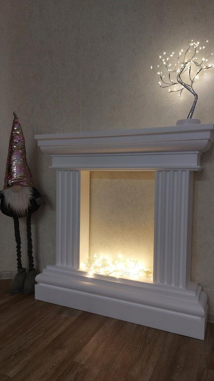 Декоративный камин из пенопласта