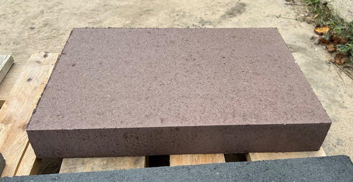 Тротуарная плитка Шаговая малая 504*200*60 мм Коричневая