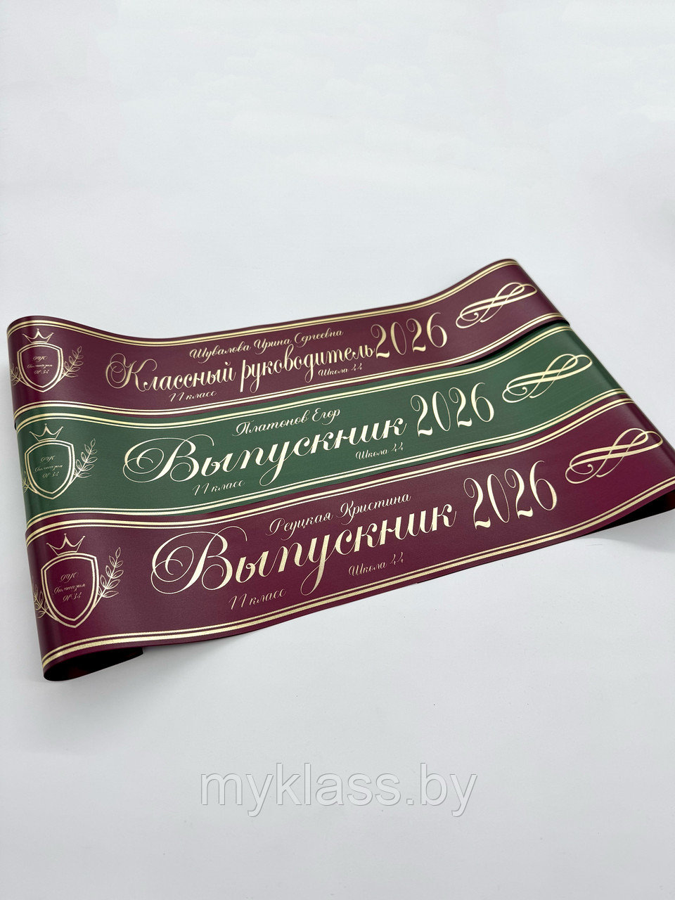Выпускные ленты. Дизайн №86 (Цвет на выбор)
