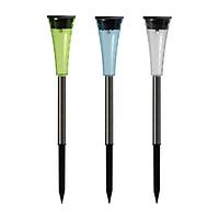 Садовый светильник Smartbuy на солнечной батарее,нержавеющая сталь, пластик,4x4x27,5 см упак 30