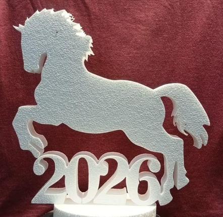 Рождественские украшения, год Огненной Лошади 2026, фото 2