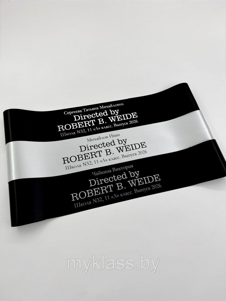 Выпускные ленты. Дизайн №56 (Цвет на выбор)