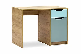 Стол письменный RICH СП-001 - Дуб крафт золотой/ Сумеречно голубой/ Мята