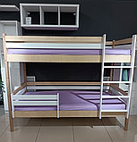 Двухъярусная кровать "Ростик" с бортиком (80х160, 80х180, 80х190, 90х180, 90х190, 90х200 см), фото 2