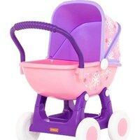 Коляска для кукол Полесье Arina №2 4-х колесная 48219 (фиолетовый/розовый)