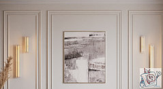 Светильник настенный (бра) Maytoni Modern Albatre MOD366WL-L9BS3K, IP20, латунь, белый