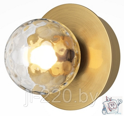 Светильник настенный (бра) Maytoni Modern Ambre MOD331WL-L3BS3K, IP20, латунь, янтарный