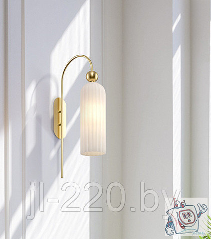 Светильник настенный (бра) Maytoni Modern Antic MOD302WL-01W, IP20, золото, белый