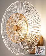 Светильник настенный (бра) Maytoni Modern Aster MOD007WL-01G, IP20, золото, янтарный