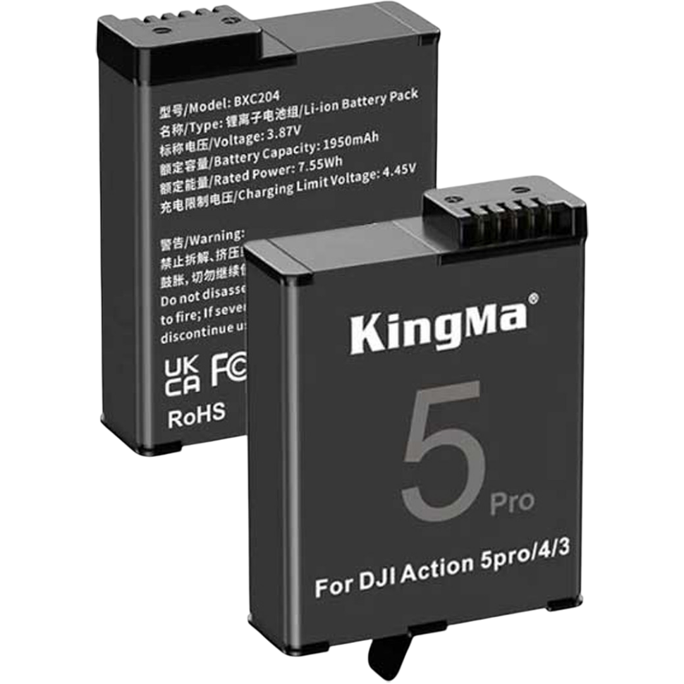Аккумулятор KingMa BCX204 для DJI Osmo Action 3/4/5 Pro