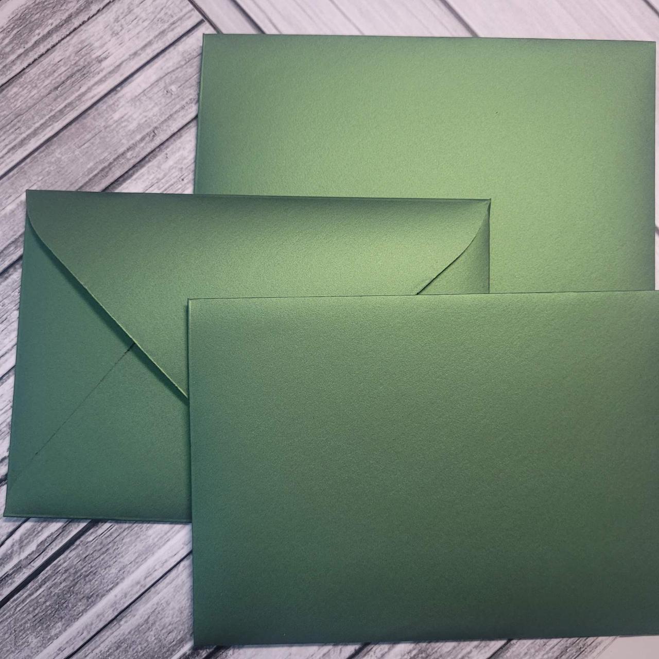 Конверт С6 , Polar Light односторонний green, зеленый, 125г/м2,110*158