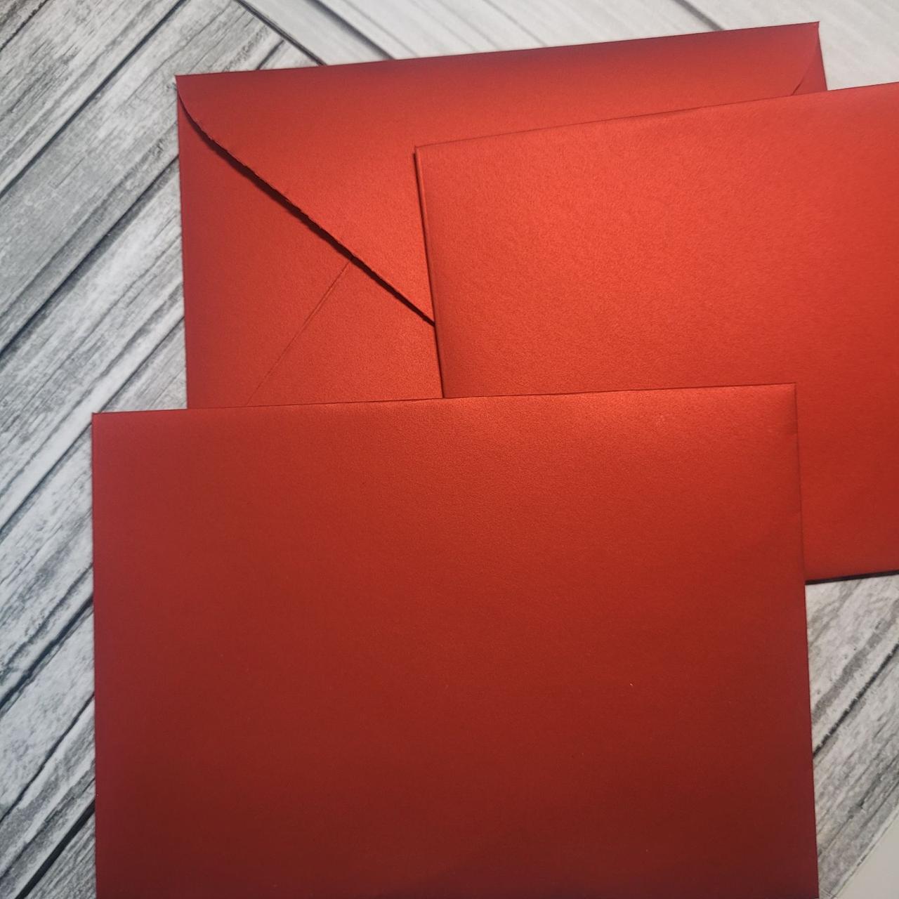 Конверт С6 , Polar Light односторонний green, красный, 125г/м2,110*158