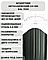 Металлический штакетник 7024 глянец 110 мм односторонний, фото 2