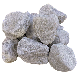 Камни для бани белый кварц галтованный ведро 10кг