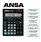 Калькулятор настольный Ansa "AN664S", 16-разрядный, черный. Цена без учета НДС 20%, фото 3