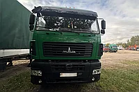 Установка гидравлики на седельный тягач МАЗ под самосвал