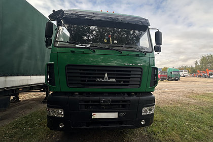 Установка гидравлики на седельный тягач МАЗ под самосвал