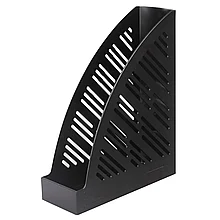 Лоток вертикальный для бумаг BRAUBERG 250 х 90 х 300 мм, черный