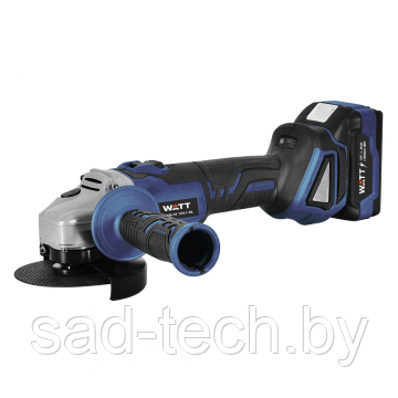Углошлифмашина аккумуляторная WATT WWS-18/125-1 BL (АКБ 1x4.0 Ah)