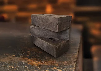 Облицовочный кирпич ручной формовки Теллура Оникс WDF (0.5 WDF)