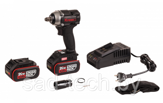 Аккумуляторный гайковерт бесщеточный Kress KU272.2 20В