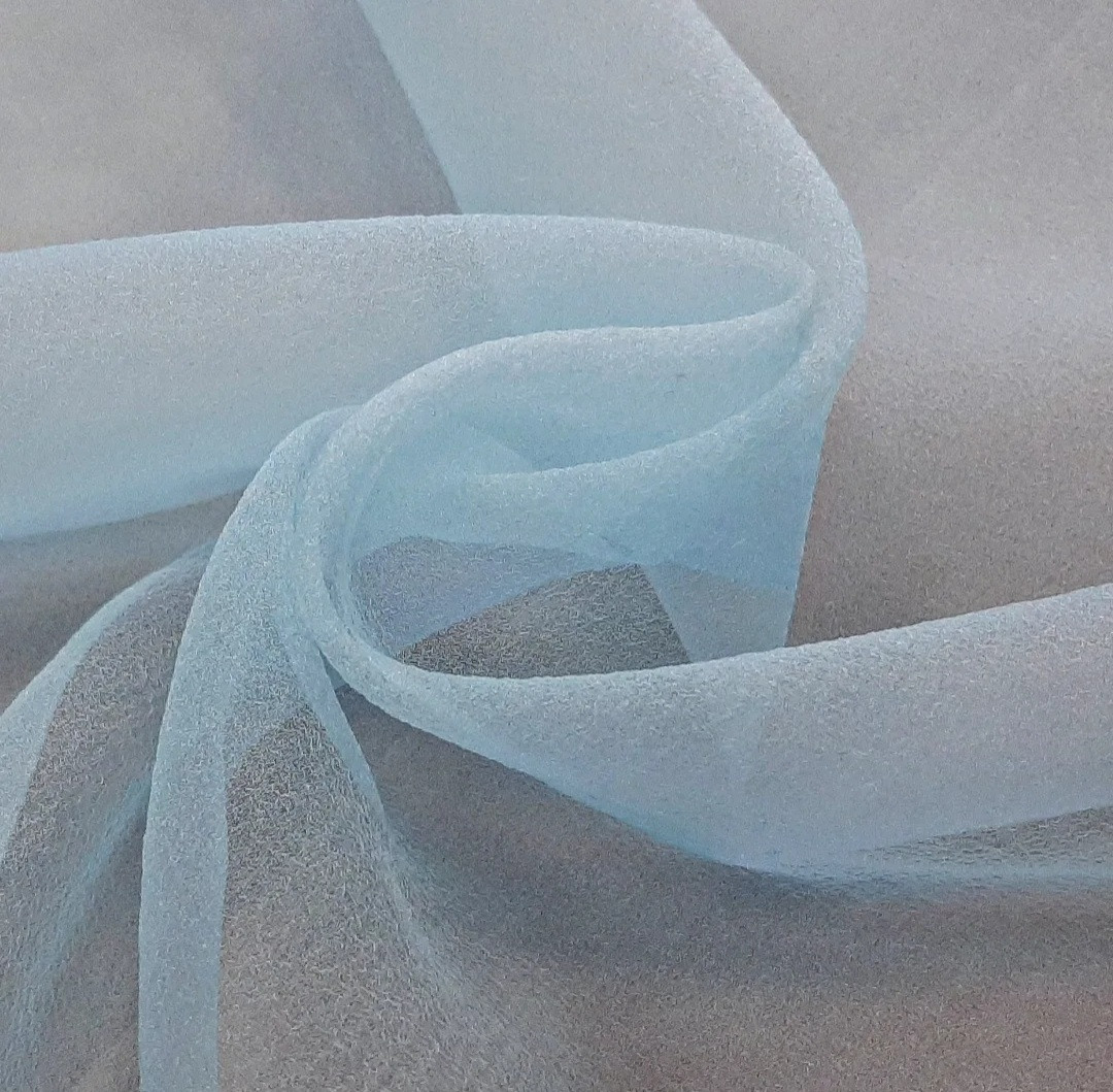 Креп-органза (бледно-голубой цвет)