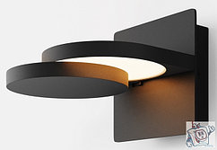 Светильник настенный (бра) Maytoni Modern Flap MOD354WL-L12B3K, IP20, черный, белый