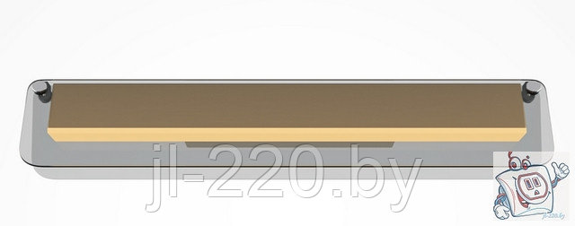 Светильник настенный (бра) Maytoni Modern Flat MOD296WL-L10BS3K, IP20, черный и латунь, серый