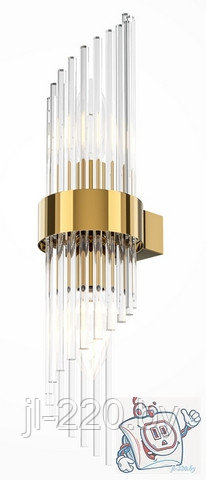 Светильник настенный (бра) Maytoni Modern Frame MOD174WL-02G, IP20, золото, прозрачный