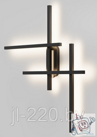 Светильник настенный (бра) Maytoni Modern Halo MOD248WL-L24BK, IP20, черный, белый