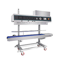 Вертикальный конвейерный запайщик FRP-1120LH (SS) (нерж.,каплеструйный принтер,откачка/наполн. возд)